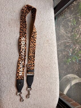 Marc Jacobs Leopard Print Adjustable Strap in Tan and Black